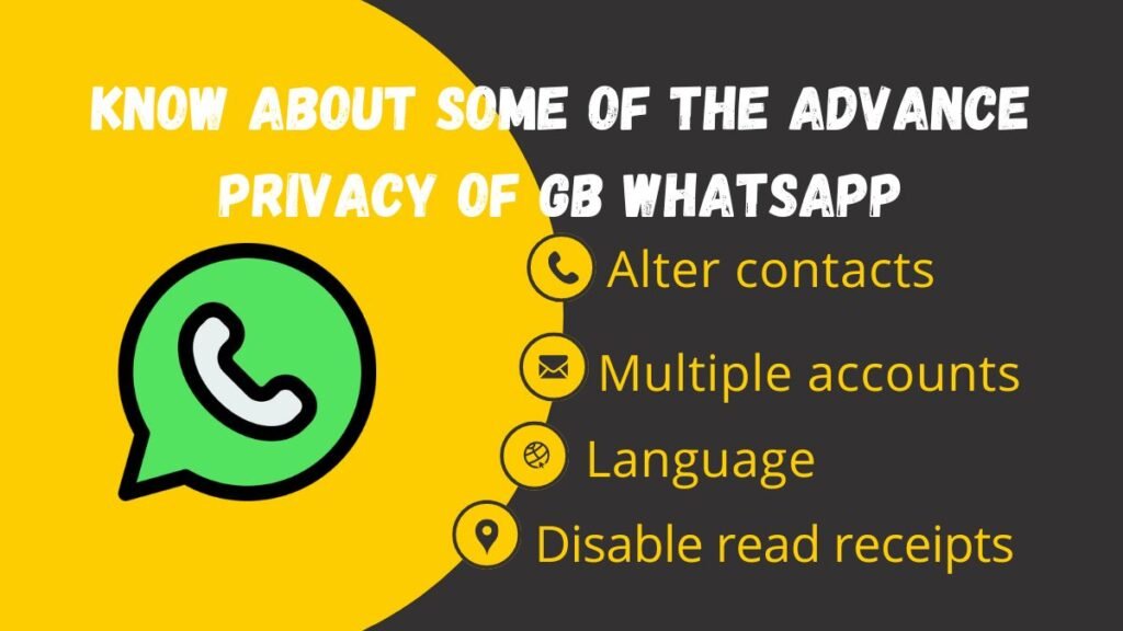 Know About Some Of The Advance Privacy Of GB WhatsApp.